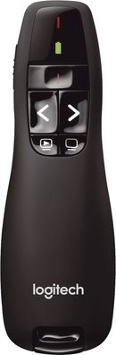 Logitech 910-001356 Laserpointer Presenter R400 - kabelloses, schwarz
