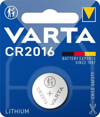 Varta 06016101401 Batterien Electronics Lithium - CR 2016, 3 V