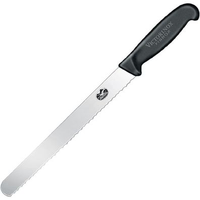 Victorinox Fibrox Fleischmesser Wellenschliff mit stumpfer Spitze 30,5cm