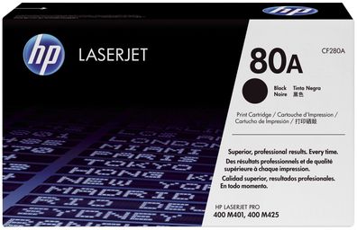 HP CF280A Original HP Tonerkartusche schwarz (CF280A,80A,80ABK,80ABLACK, O80A, O80ABK