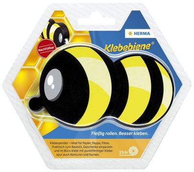 HERMA Kleberoller "Klebebiene", Bienenoptik, wieder abl”sbar
