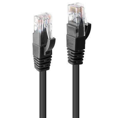 Lindy 48079 Cat6 U/UTP Kabel, schwarz, 3.00m