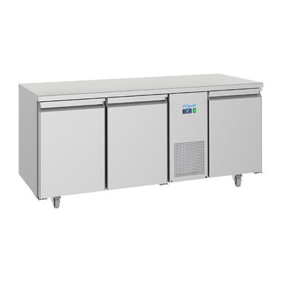 Polar U-Serie Energieeffizienter 3-Tür-Thekenkühlschrank 474Ltr