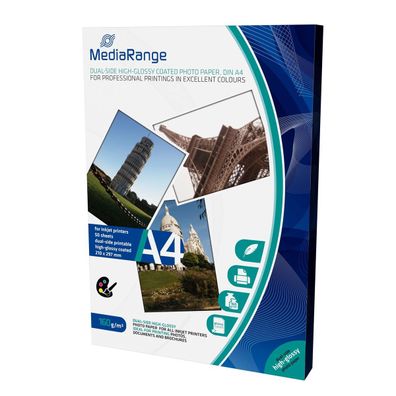 MediaRange MRINK108 Foto Papier MediaRange hochglänzend A4 160g 50 Blatt Dual