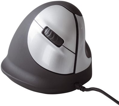 R-GO RGOHE Ergonomische Vertikale Maus - Rechtshänder, M, mit Kabel