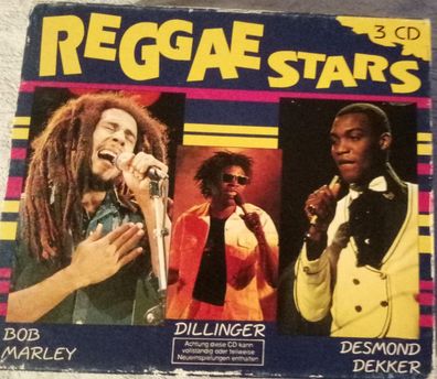 Reggae Stars, 3 CDs Bob Marley, Dillinger, Desmond Dekker