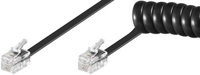 goobay 68002 RJ-10 Telefonhörerkabel 4,0 m
