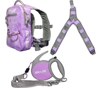 MDXONE Ski/Snowboard Sicherheitsleine für Kinder Rucksack The One lavender