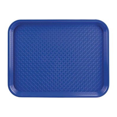 Olympia Kristallon Polypropylen Fast Food Tablett Blau Groß 450mm