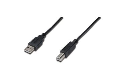 Assmann AK-300105-018-S Cable USB2 A/B M/M 1.80m black