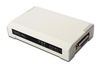 Digitus Desktop Fast Ethernet Printserver, 3 Port, weiá