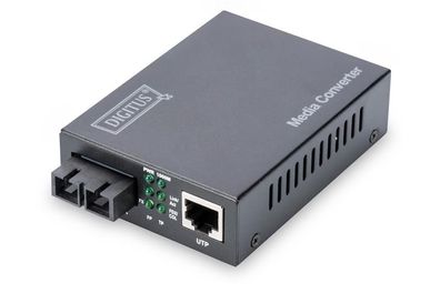 Digitus Gigabit Medienkonverter, RJ45/SC, Singlemode