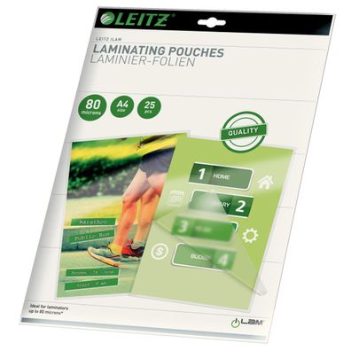 LEITZ 16917 Laminierfolientasche DIN A4 glänzend 160 mic