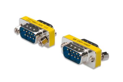 Assmann AK-610505-000-I mini Gender Changer, 9 Pol Sub-D, Stecker - Stecker