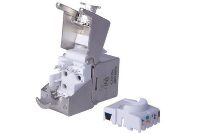 Digitus DN-93617-24 Keystone Modul Kat.6A(tief) geschirmt, grau