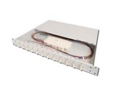 Digitus 19" Glasfaser LWL Spleiábox, OM3, best?ckt, 24 x LC