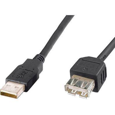 Digitus AK-300200-018-S USB 2.0 Verlängerungskabel Typ A 1.8m