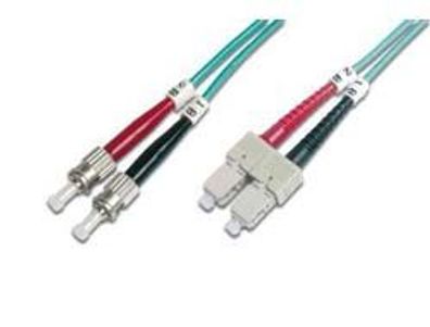 Digitus LWL Patchkabel, 2 x ST - SC-Duplex, OM3, 2,0 m