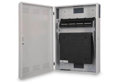 Digitus DN-19 WM-3H3V-SL 19" Wandverteiler Slim, 3 HE, lichtgrau (RAL7035)