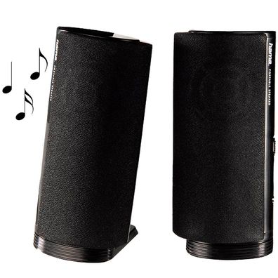 hama PC Lautsprecher E 80 2 x 2 Watt schwarz