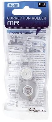 Plus Japan 48532 Korrekturroller-Nachfüllung 4,2 mm x 6 m