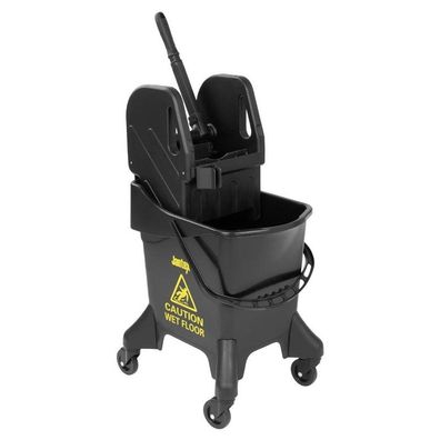 Jantex 20Ltr Großer Wischeimer mit Auswringer - Gelber Aufdruck