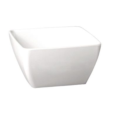 APS Pure quadratische Melaminschale weiß 12,5cm