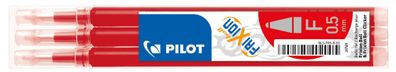 Pilot BLS-FR5-S3-R Tintenrollermine FriXion BLS-FR5 - 0,3 mm, rot, 3er Pack