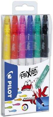 Pilot 4144 SW-FC-S6 Faserstift FriXion Colors - 0,4 mm, 6 Farben im Etui