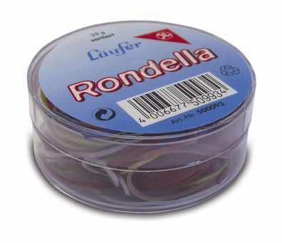 Läufer 69219 Rondella Gummiringe in der Dose - Ø50mm, 25g, rot(P)
