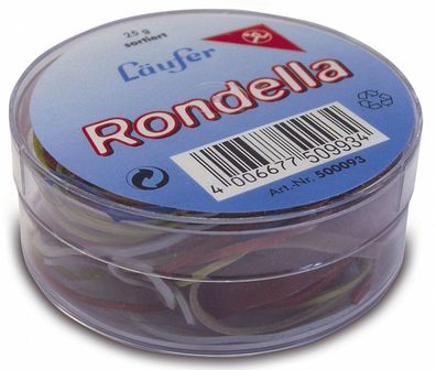 Läufer 69223 Rondella Gummiringe in der Dose Ø85mm 25g rot(S)
