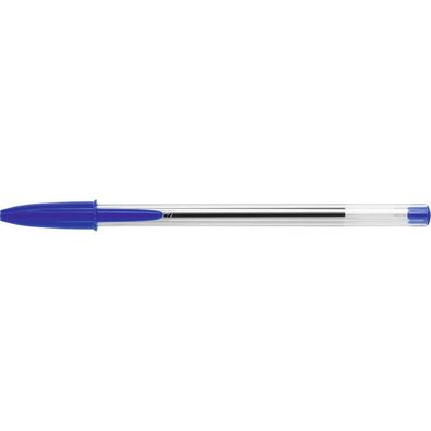 BIC 942910 Kugelschreiber Cristal® Medium transparent Schreibfarbe blau 90 + 10 GRATI