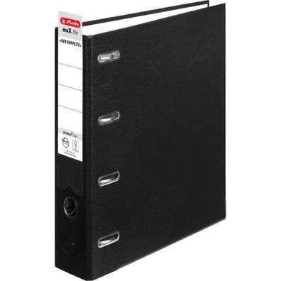 herlitz 10842250 PP-Doppelordner maX. file Rü?ckenbreite: 70mm, schwarz