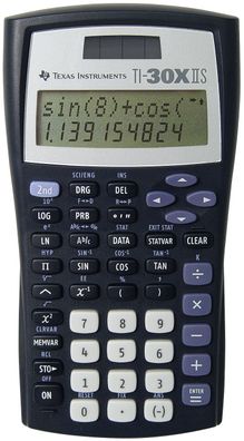 Texas Instruments TI-30X IIS Taschenrechner TI-30X IIS, Solar- und Batteriebetrieb, 8