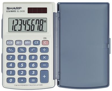 SHARP EL-243 S Taschenrechner Solar-/ Batteriebetrieb
