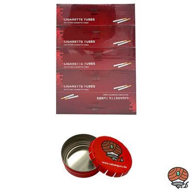 5 Pack King Size Filterhülsen + Taschenascher