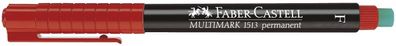 Faber-Castell 151321 CD-Marker Multimark - permanent, F, rot