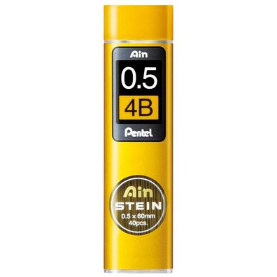 Pentel C275-4BO Druckbleistift-Feinmine AIN STEIN Härtegrad: 4B 40Stifte