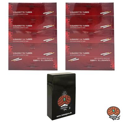 10 Pack King Size Filterhülsen + Zigarettenbox