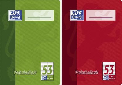 Oxford 100050398 Vokabelheft LIN53 A6 32 Blatt liniert(S)
