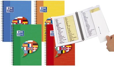 Oxford 100102191 Vokabel-Coach Optik Paper 90 g/qm A5 rechte Spalte gelb 48 Blatt(T)