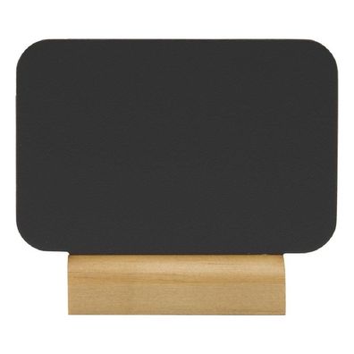 Securit rechteckige Minikreidetafeln, inklusive Kreidemarker, mit Holzsockel (4