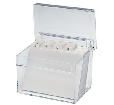 MAUL 19528-05 Acryl Karteikasten A6 glasklar(T)