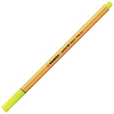 STABILO® 88/024 Fineliner - point 88 - Neonfarbe, leuchtfarbengelb