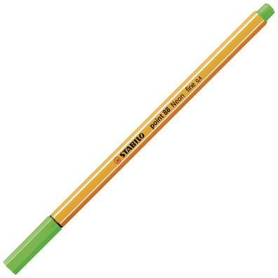 STABILO® 88/033 Fineliner - point 88 - Neonfarbe, leuchtfarbengrün