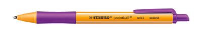 STABILO® 6030/58 Kugelschreiber pointball® - 0,5 mm, Druckmechanik, lila