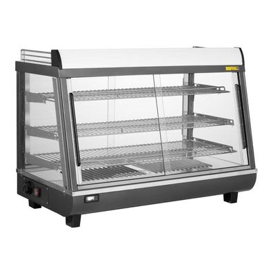 Buffalo beheizte Verkaufsvitrine für Vorder- und Hintertüren 136Ltr