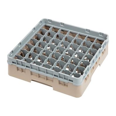 Cambro Gläserspülkorb beige mit 49 Fächern max Glashöhe 9,2cm