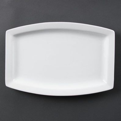 Olympia Whiteware rechteckige Teller 32 x 21cm (6 Stück)