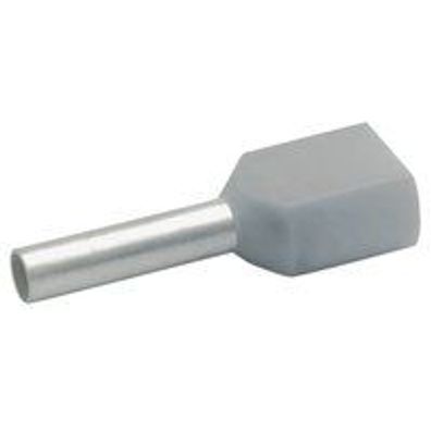 100St. Klauke 8708 Aderendhülsen für 2 Leitungen, isoliert, 2x 0, 75qmm, 8mm lang, Cu